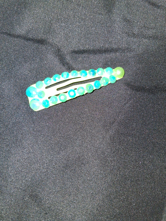 COCOMONEY HAIR CLIP 3INCH CUSTOM 1 OF A KIND PIECE with gemstones