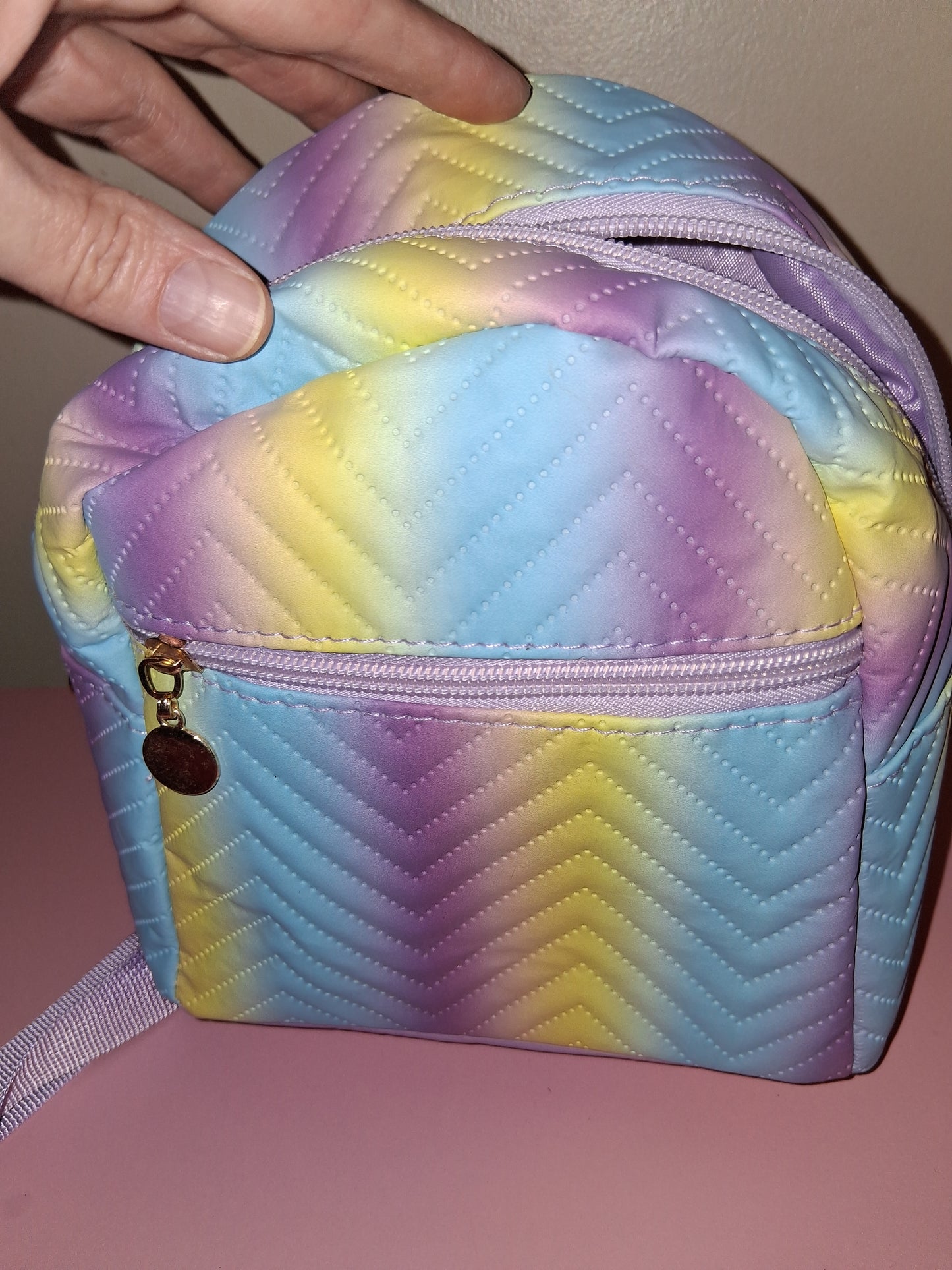 COCOMONEY MINI BOOK BAG PURPLE 9IN BY 8IN BY 4IN only 1