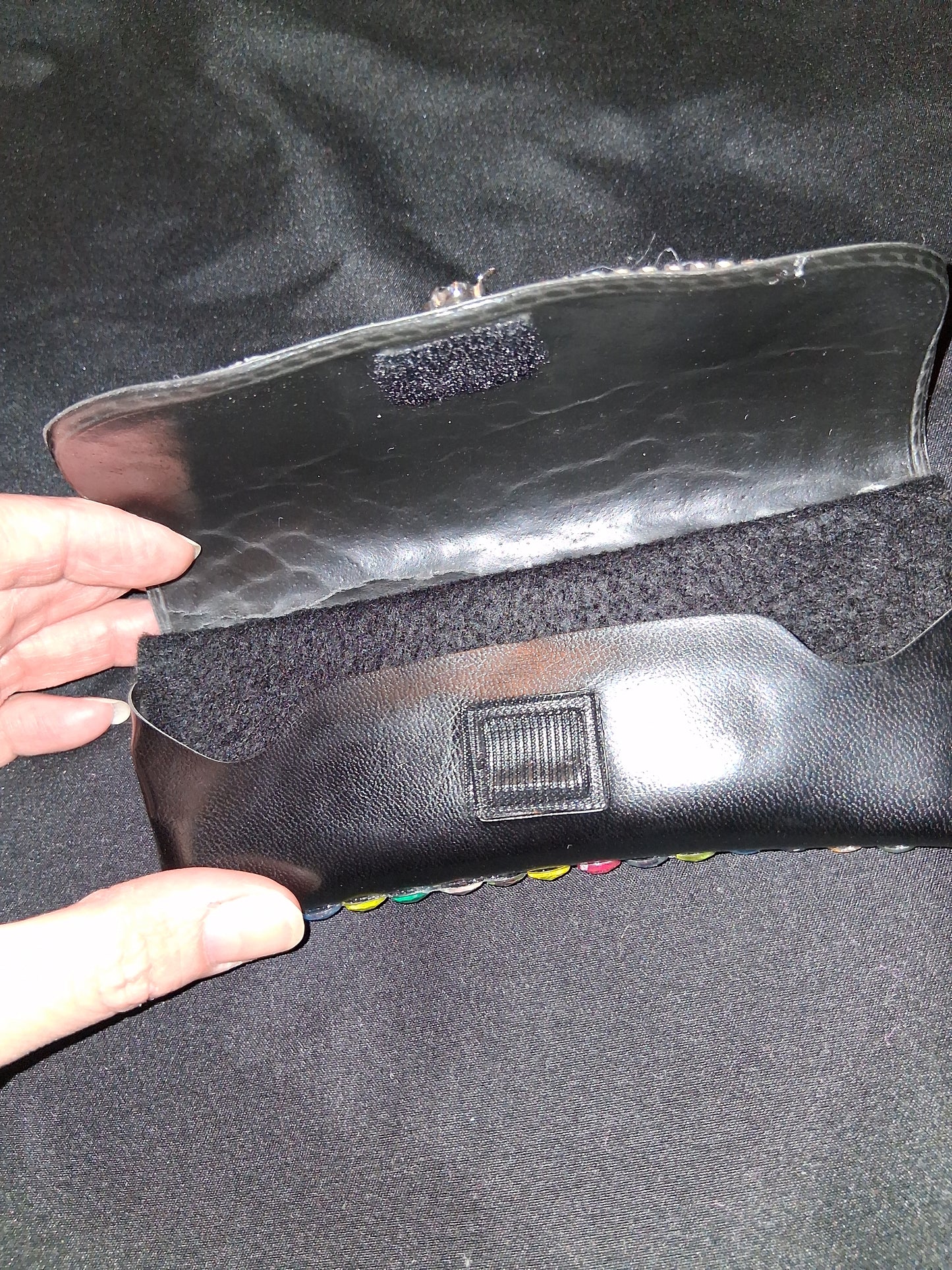 COCOMONEY Glasses Case Custom 1 OF A KIND PIECE GEMSTONES Velcro Closure