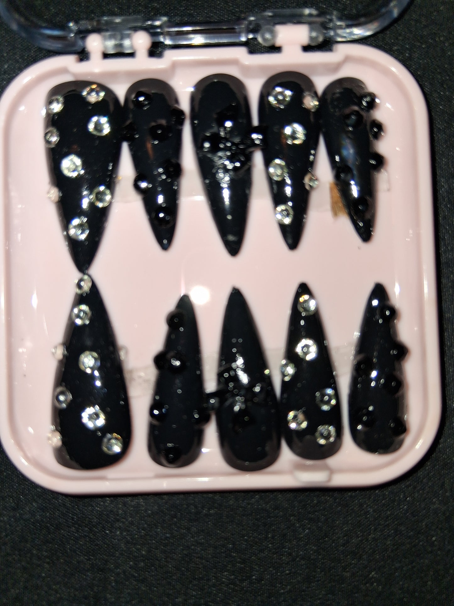 COCOMONEY NAILS CUSTOM 1 OF 1 GLUE ON PRESS ON COMES WITH FREE GIFTS #b69