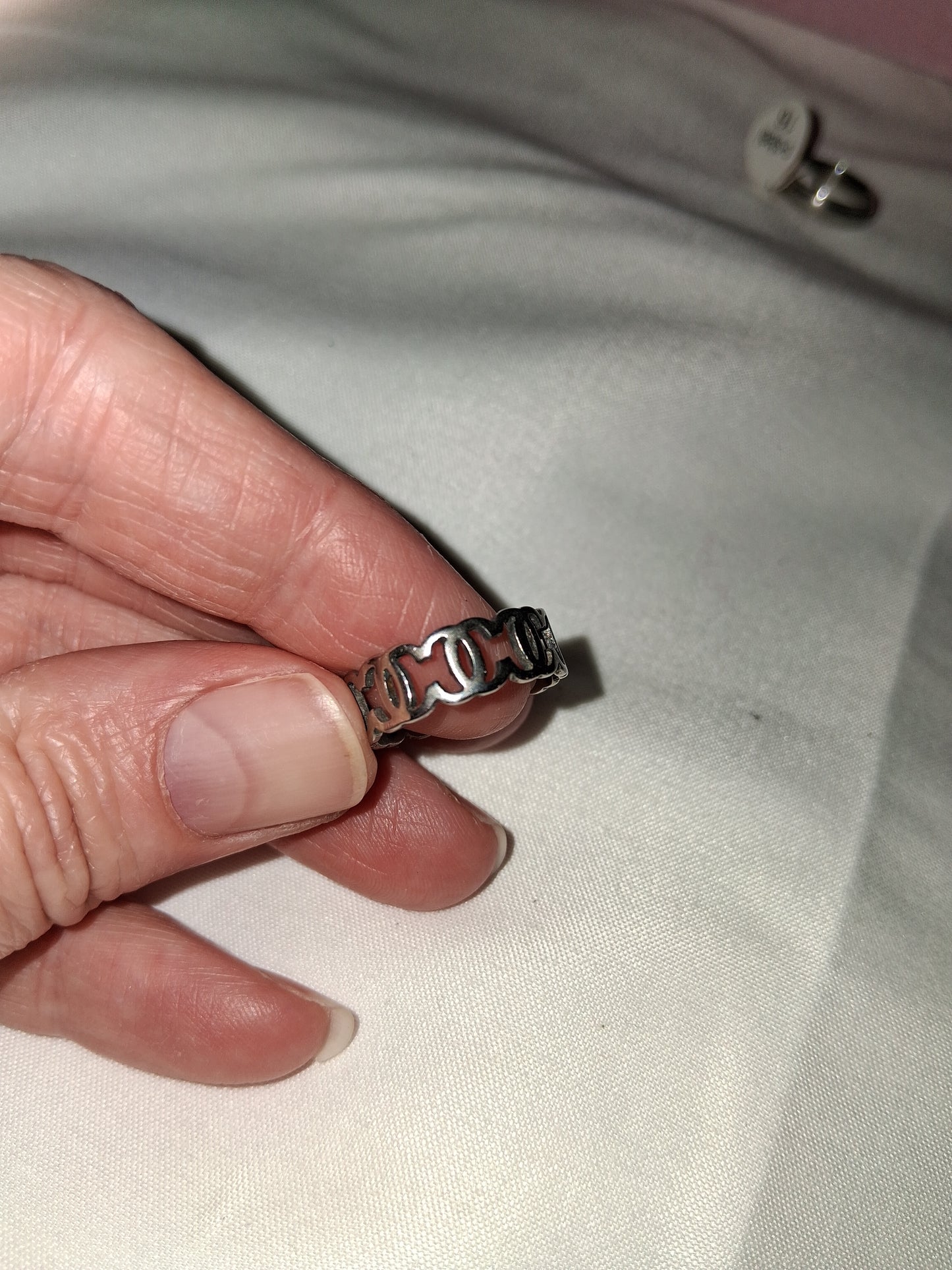 Unisex stainless steel ring size 8