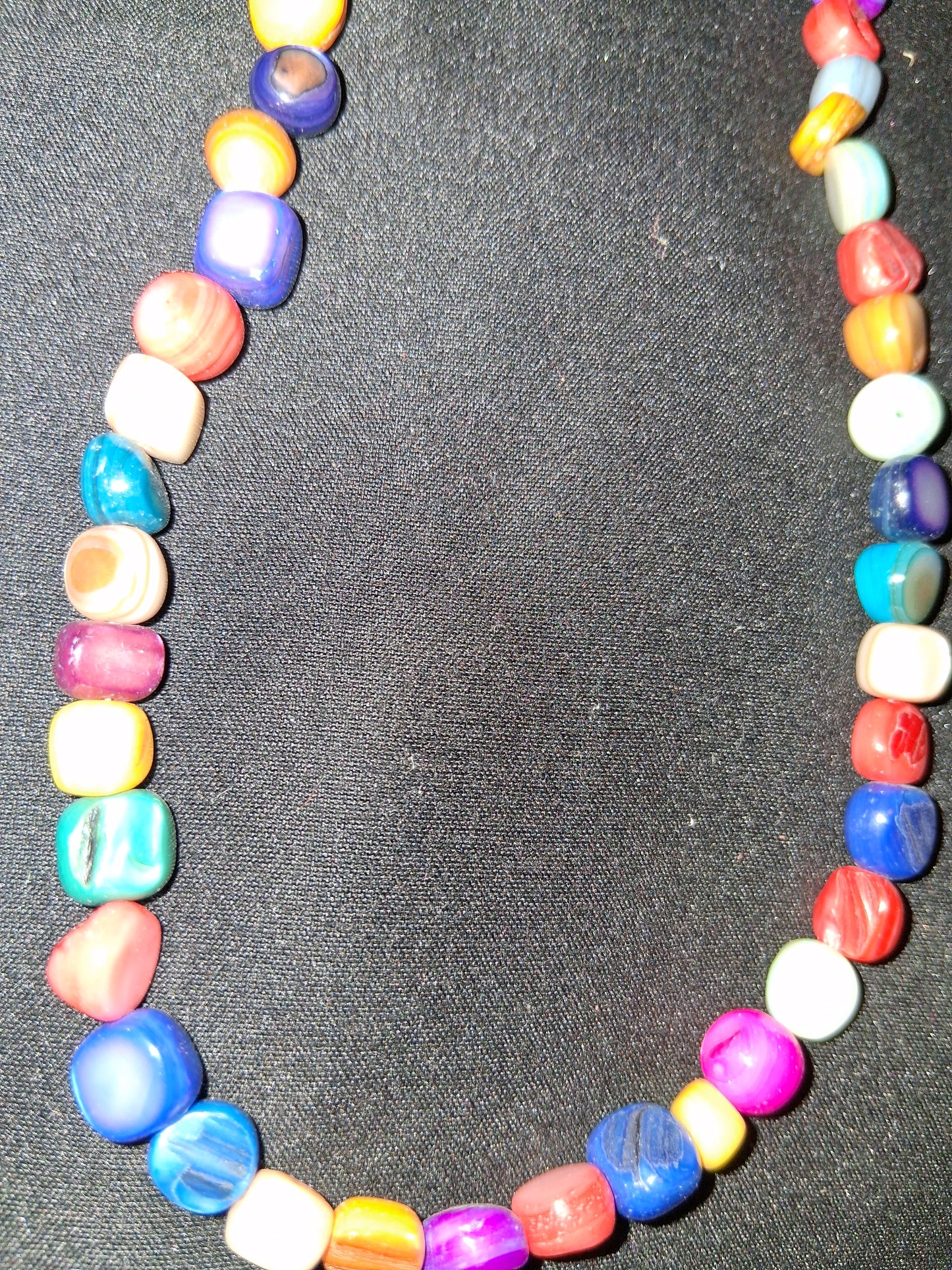 COCOMONEY GEMSTONE NECKLACE 14in