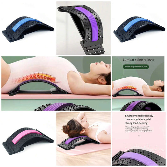 One Lumbar Spine Relaxation Stretcher Massager, Neck & Back Support Stretcher, Top Waist Stretching Tool For Exercise And Fitness material abs