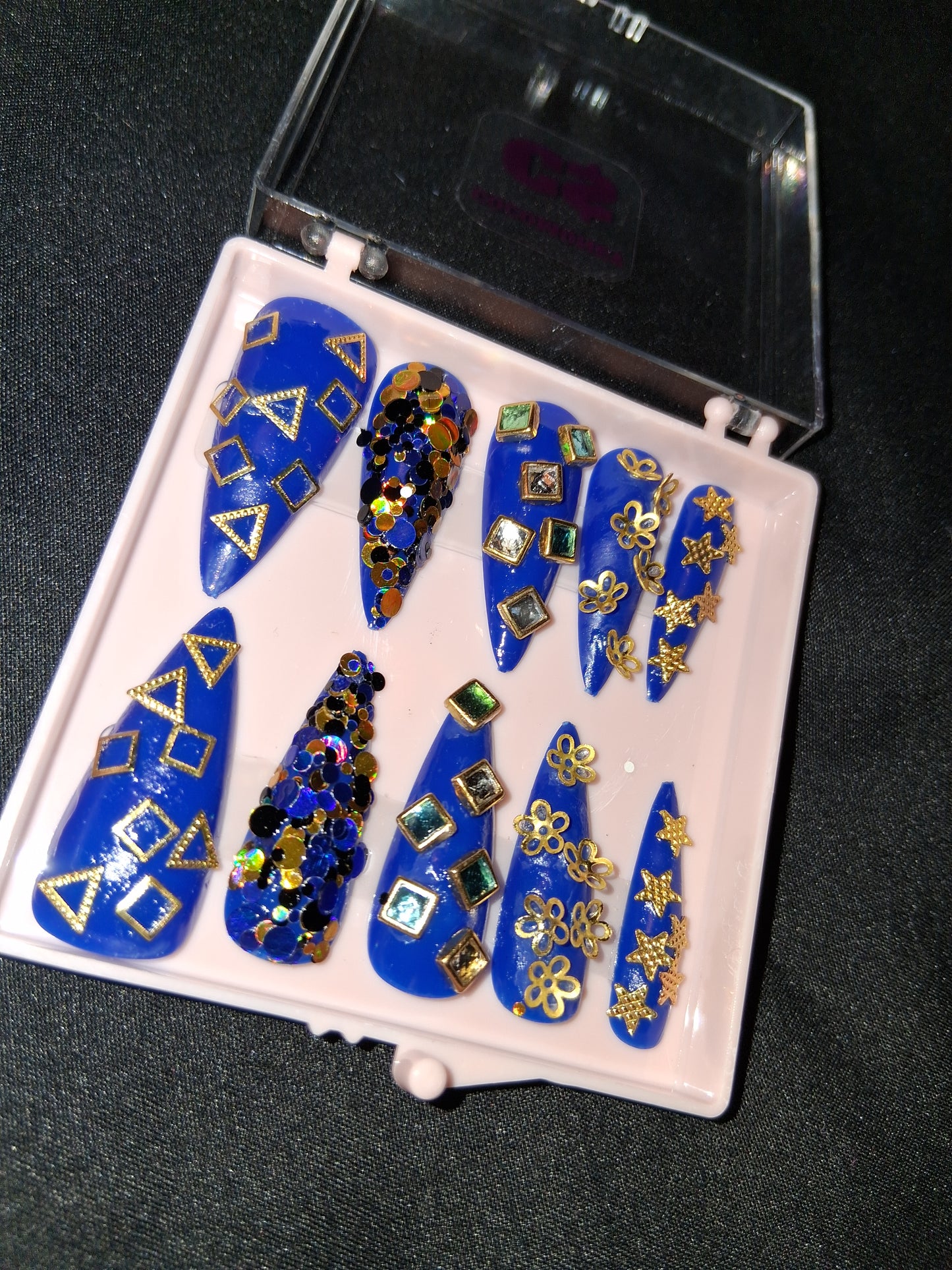 COCOMONEY NAILS CUSTOM ONE OF A KIND PIECES WITH NAIL BAG AND FREE GIFTS ACRYLIC