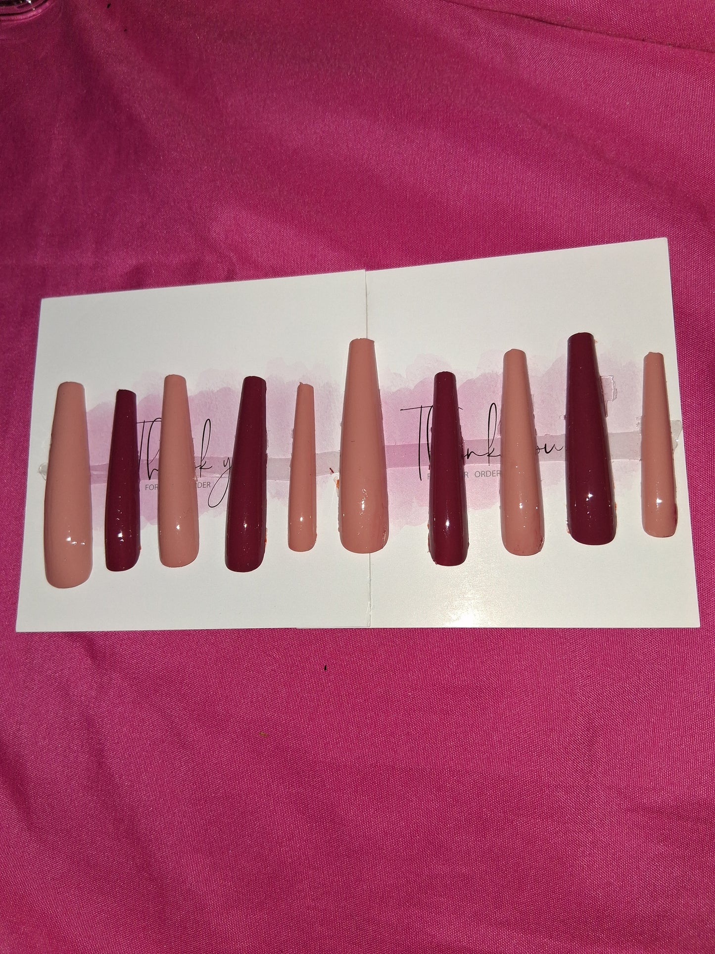 COCOMONEY NAILS CUSTOM 1 OF 1 GLUE ON PRESS ON COMES WITH FREE GIFTS #g12