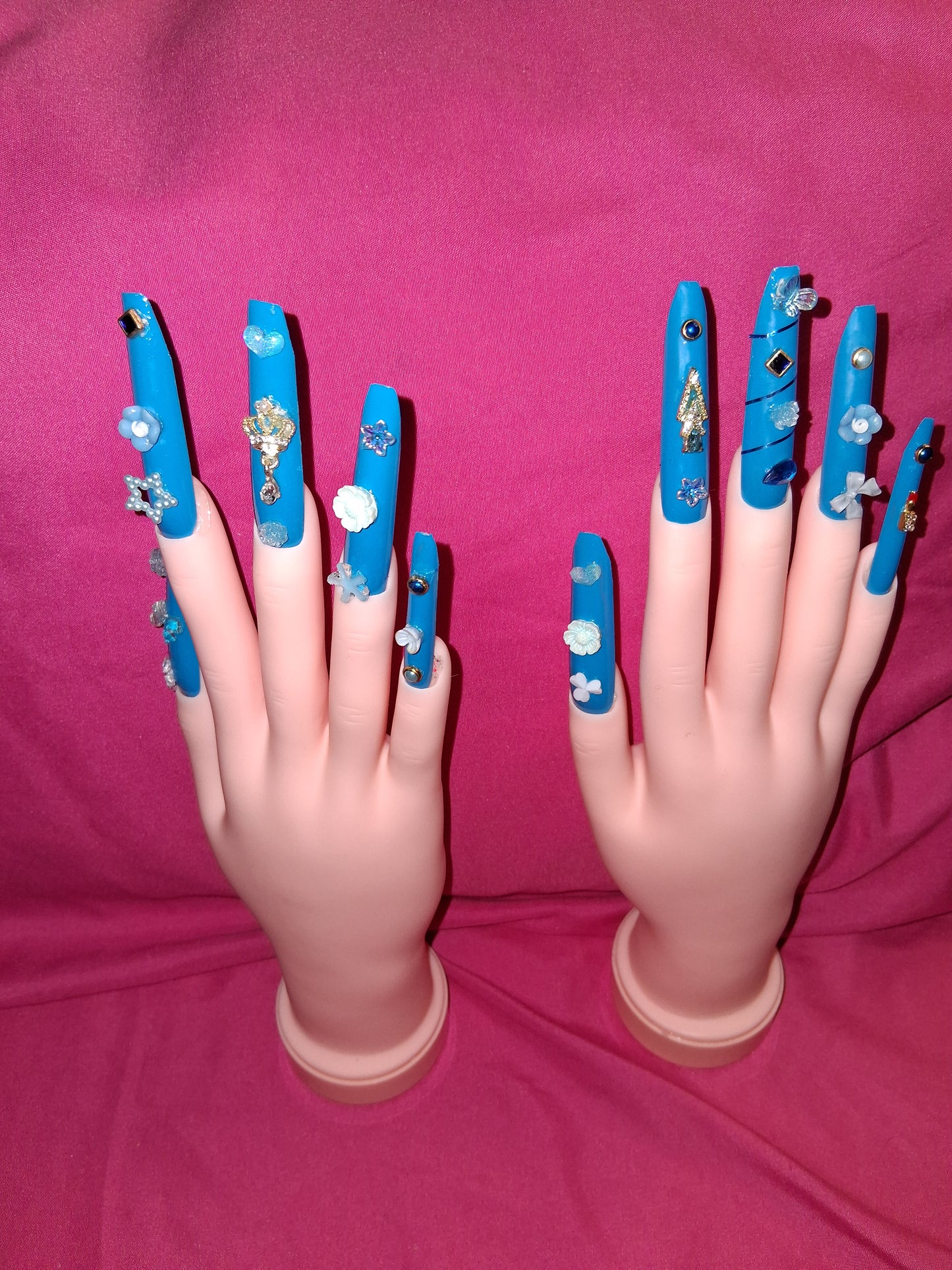 COCOMONEY NAILS CUSTOM 1 OF 1 GLUE ON PRESS ON COMES WITH FREE GIFTS #o5