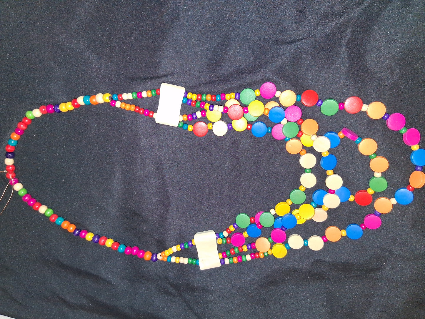 COCOMONEY NECKLACE WOOD 35IN