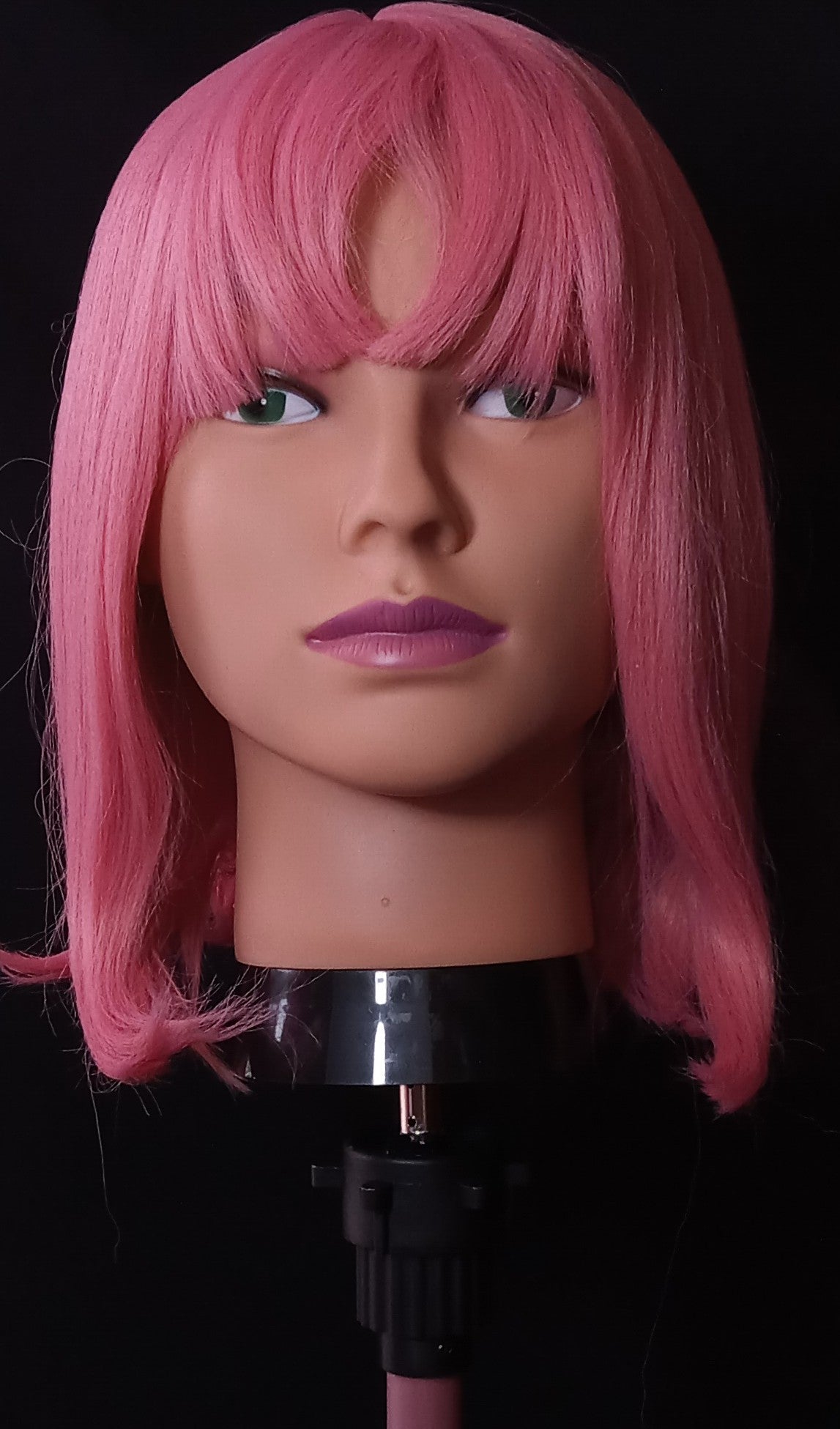COCOMONEY WIG PINK BOB STRAIGHT SYNTHETIC