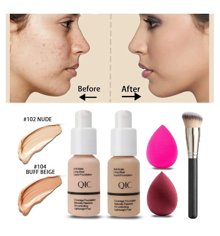 All in One Makeup Kit for Women Full Kit, 12 Colors Eyeshadow, Foundation & Primer, Lipsticks, Eyeliner, Mascara, Contour Stick, Brow Soap, Makeup Brush & Sponge, Make Up Gift Set for Women, Teens