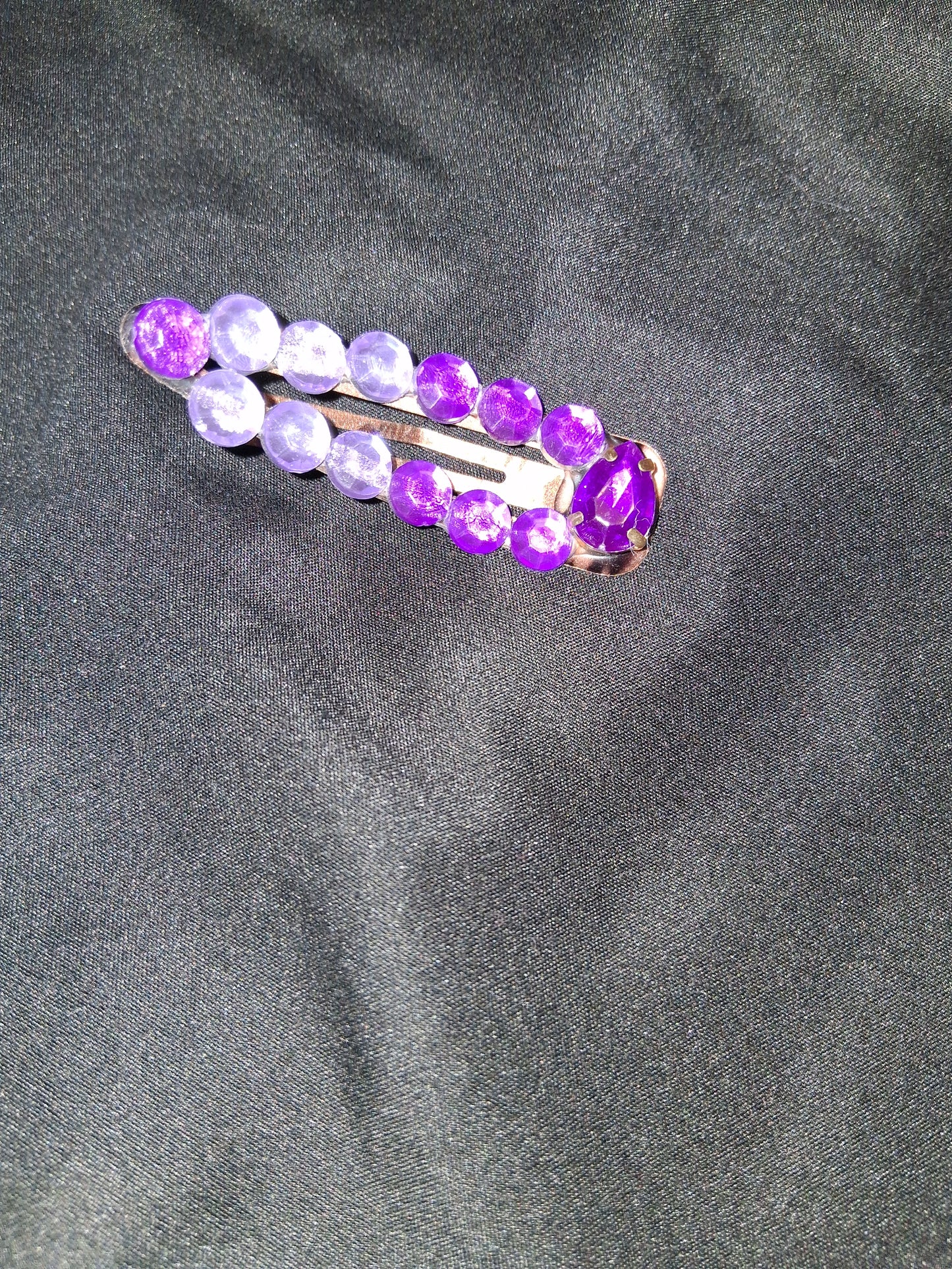 COCOMONEY HAIR CLIP 3INCH CUSTOM 1 OF A KIND PIECE with gemstones