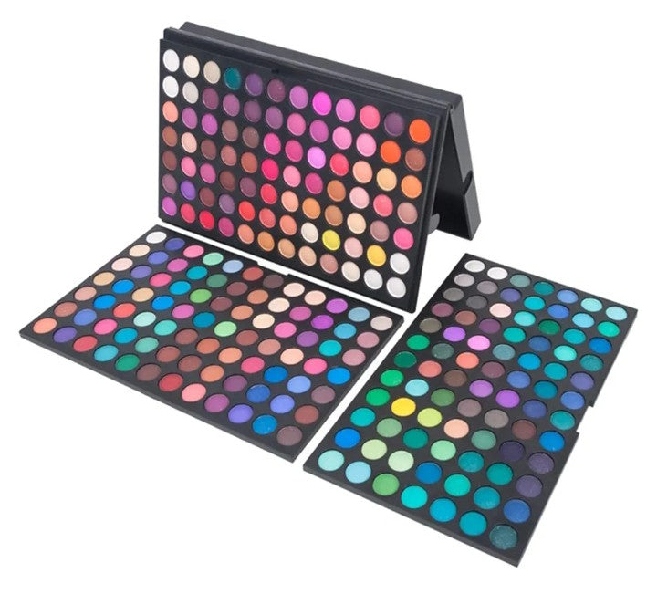 Professional 252 Colors Highlight Eyeshadow Palette Makeup Contouring Kit - Highly Pigmented Nudes Warm Natural Matte Shimmer Cosmetic Eye Shadows Pallet Powder Palette