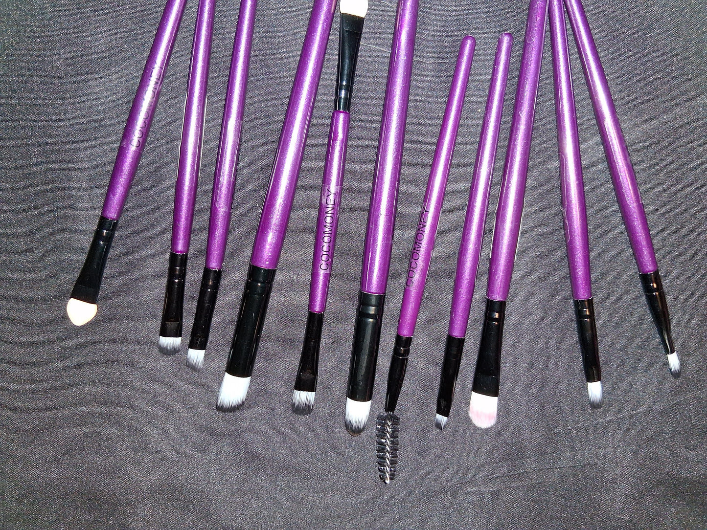 COCOMONEY MAKEUP BRUSH SET 11PC purple with free gift 🎁