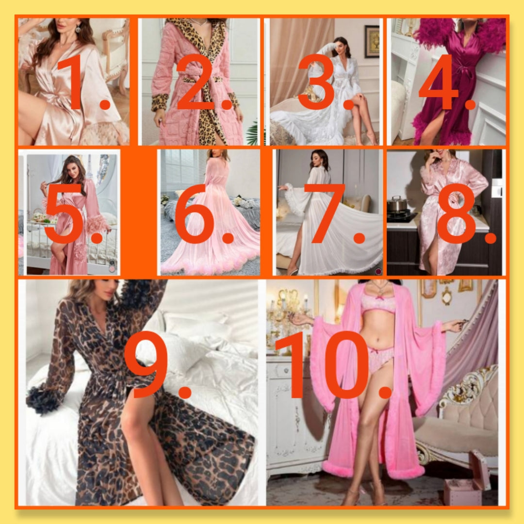 Luxury robes choose number by the item you want