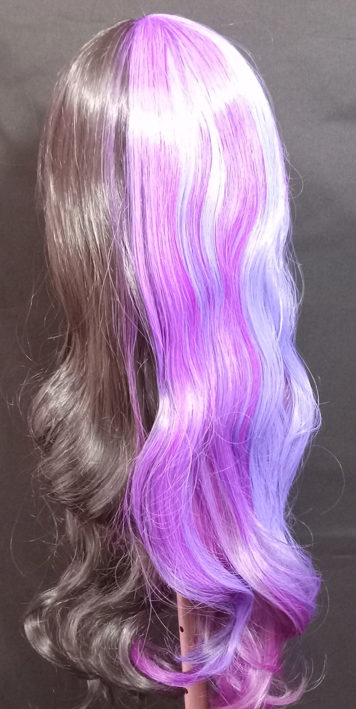 COCOMONEY WIG PURPLE BLACK LONG WAVY STUNNING