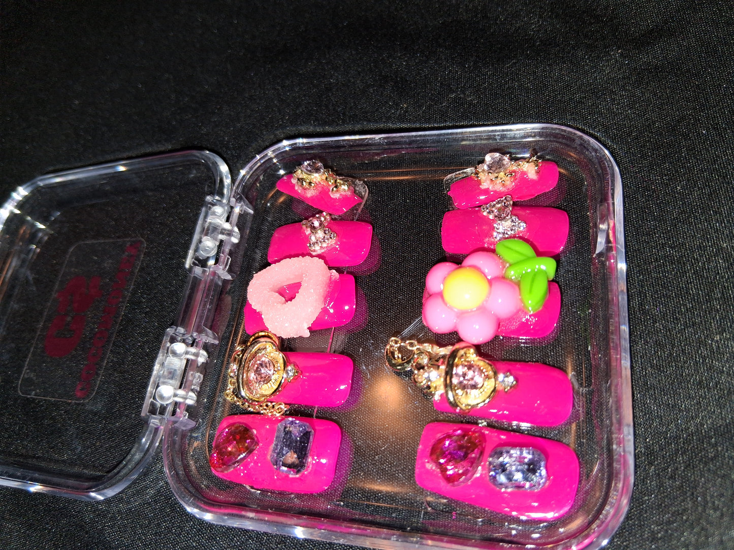 COCOMONEY NAILS CUSTOM ONE OF A KIND PIECES WITH NAIL BAG AND FREE GIFTS
