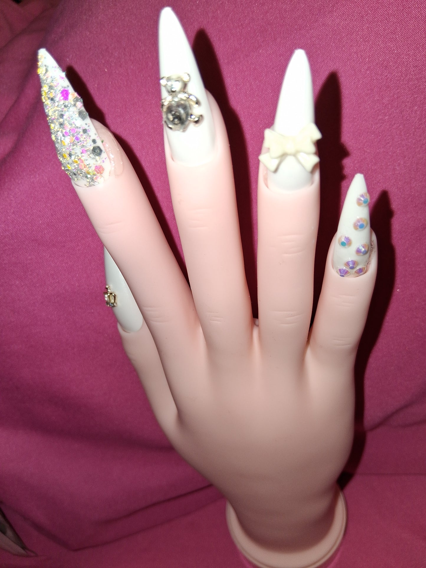 COCOMONEY NAILS CUSTOM 1 OF 1 GLUE ON PRESS ON COMES WITH FREE GIFTS #b93