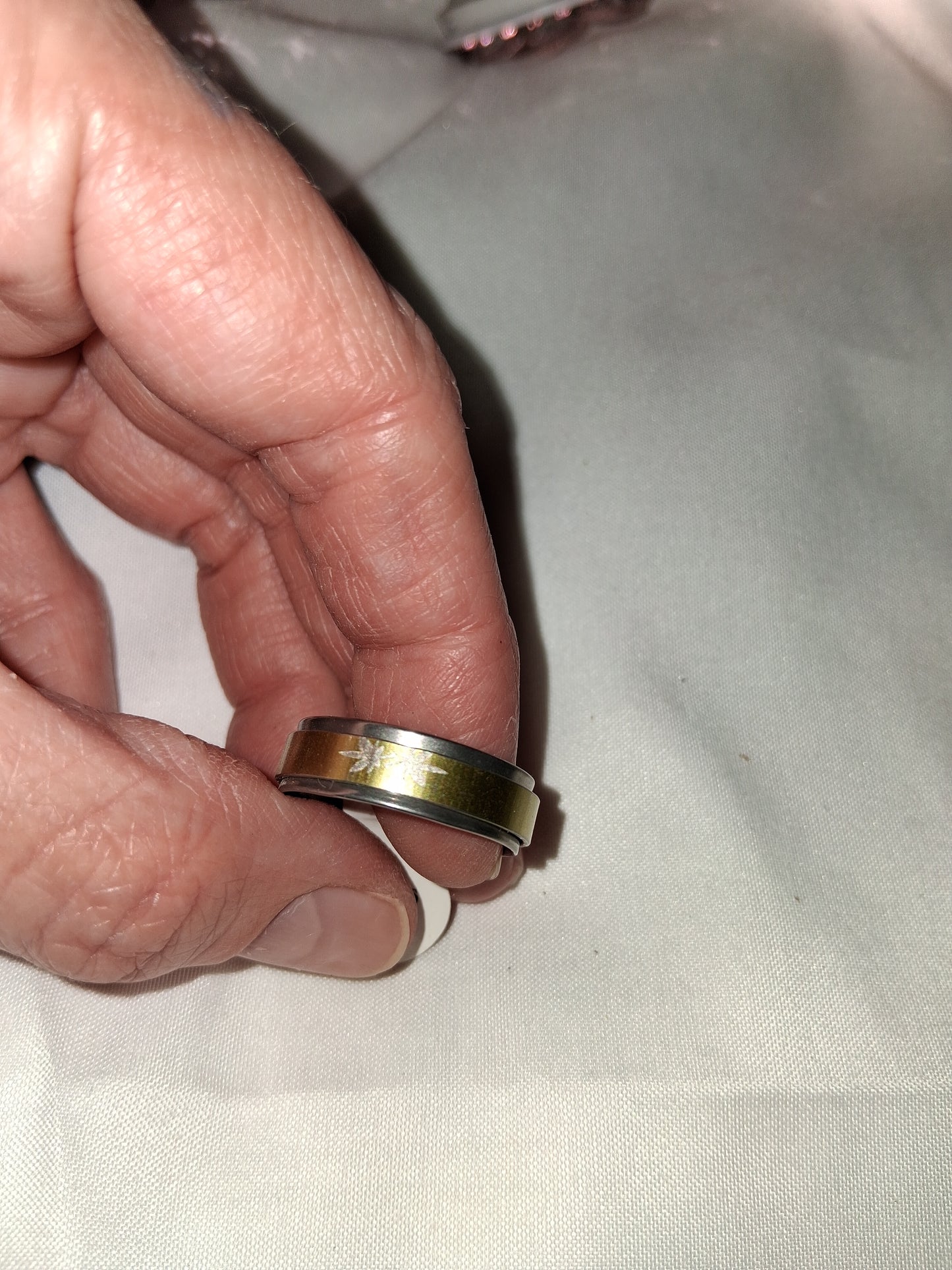 Mens stainless steel ring size 10