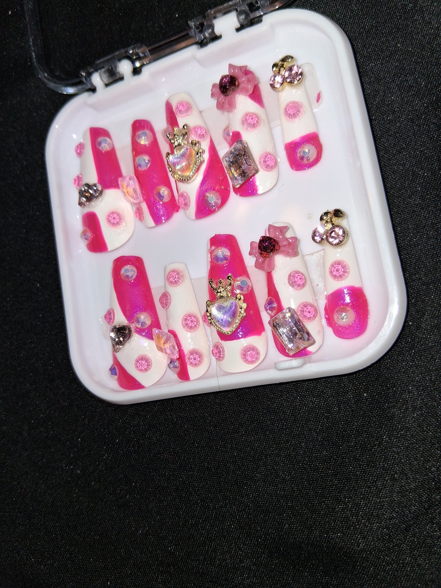 COCOMONEY NAILS CUSTOM 1 OF A KIND PIECES ACRYLIC COMES WITH FREE GIFTS