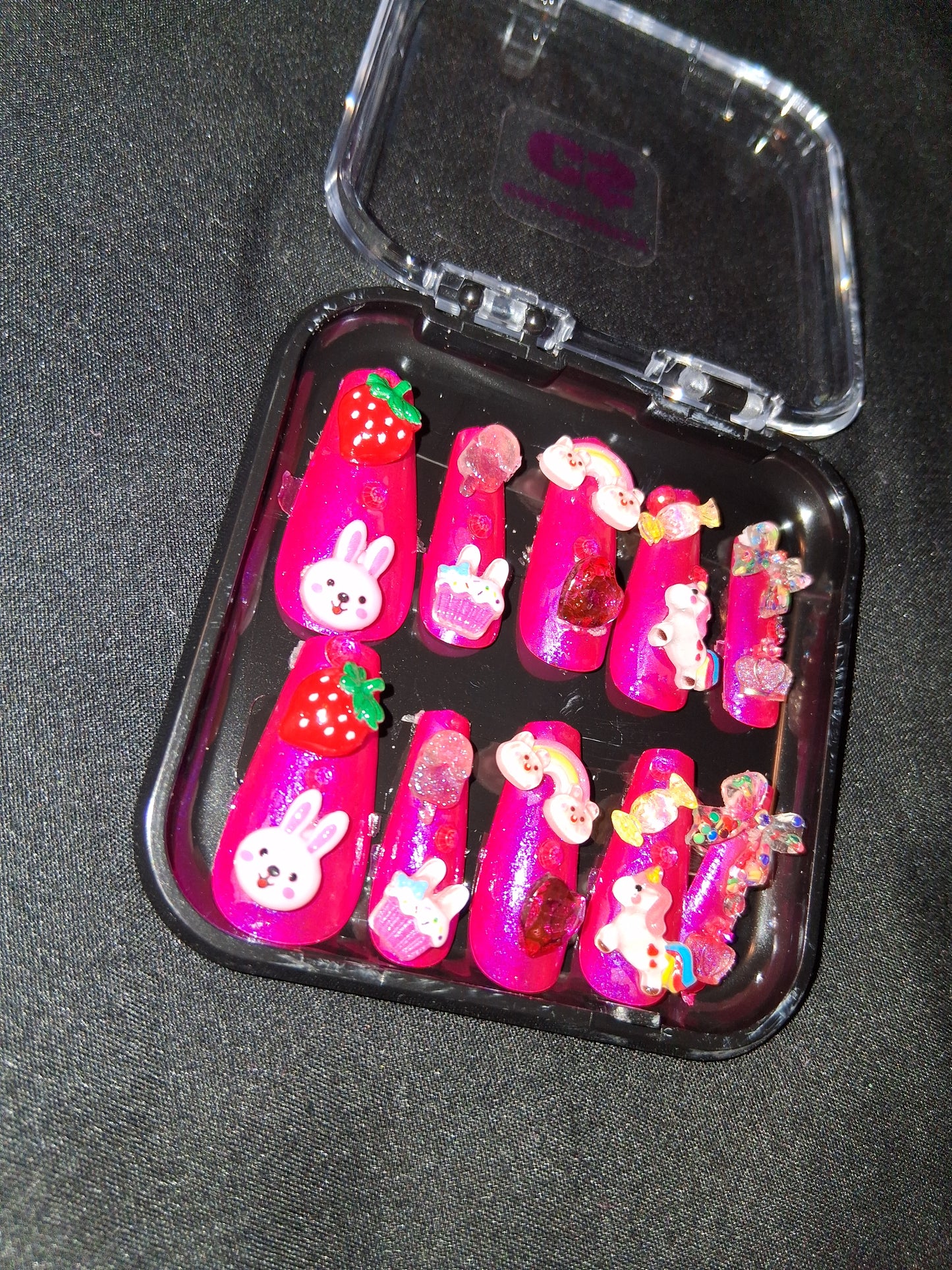 COCOMONEY NAILS CUSTOM ONE OF A KIND PIECES WITH NAIL BAG AND FREE GIFTS ACRYLIC