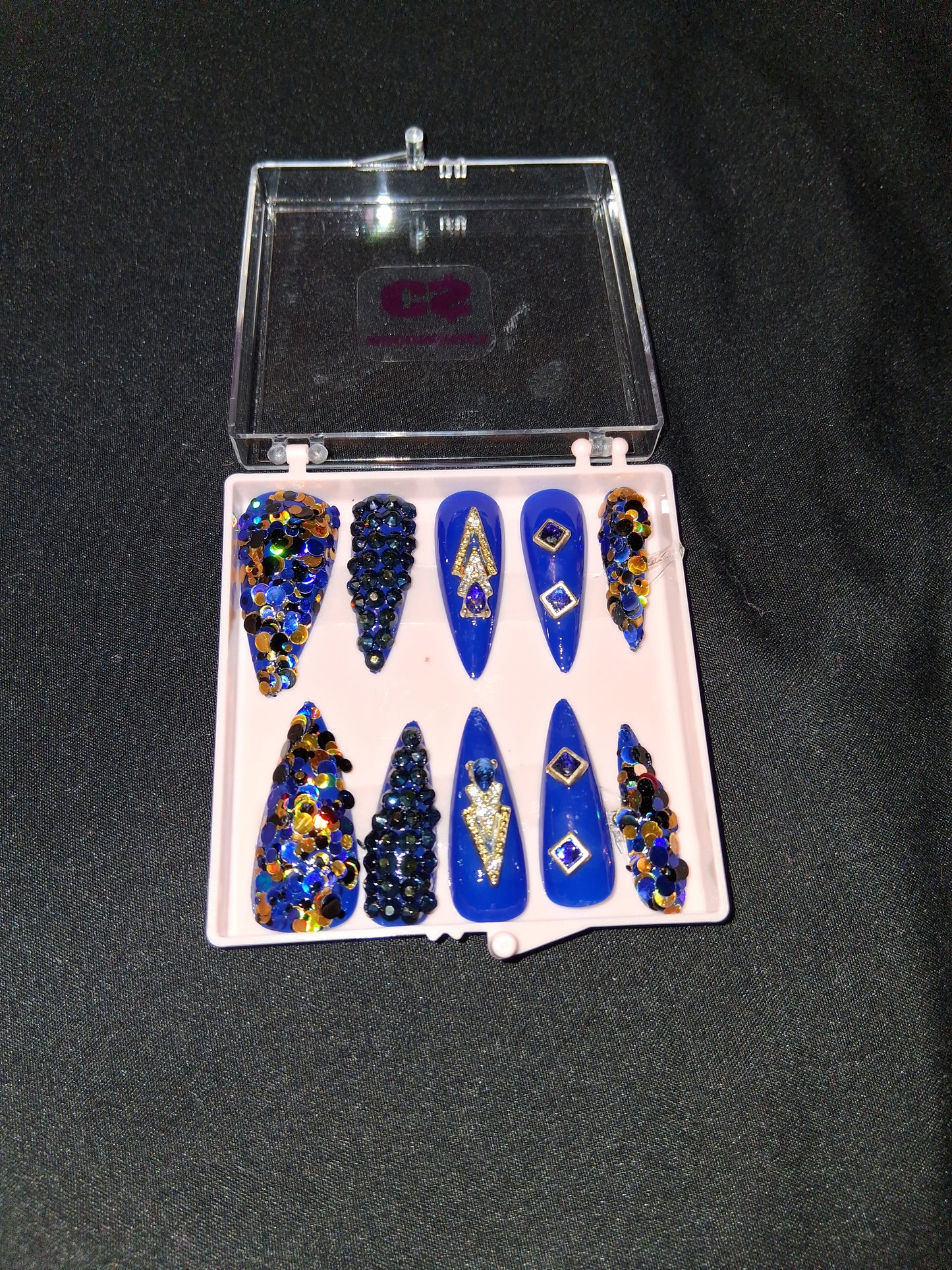 COCOMONEY NAILS CUSTOM ONE OF A KIND PIECES WITH NAIL BAG AND FREE GIFTS ACRYLIC