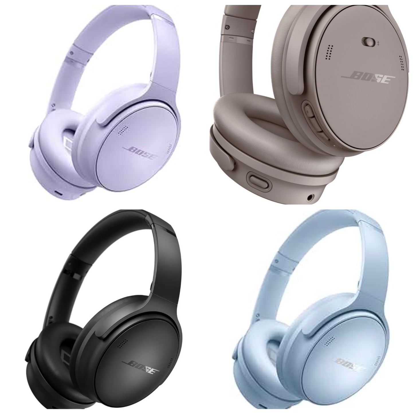 Bose QuietComfort Wireless Noise Cancelling Headphones, Bluetooth Over Ear Headphones with Up to 24 Hours of Battery Life, Sandstone - Limited Edition Color
