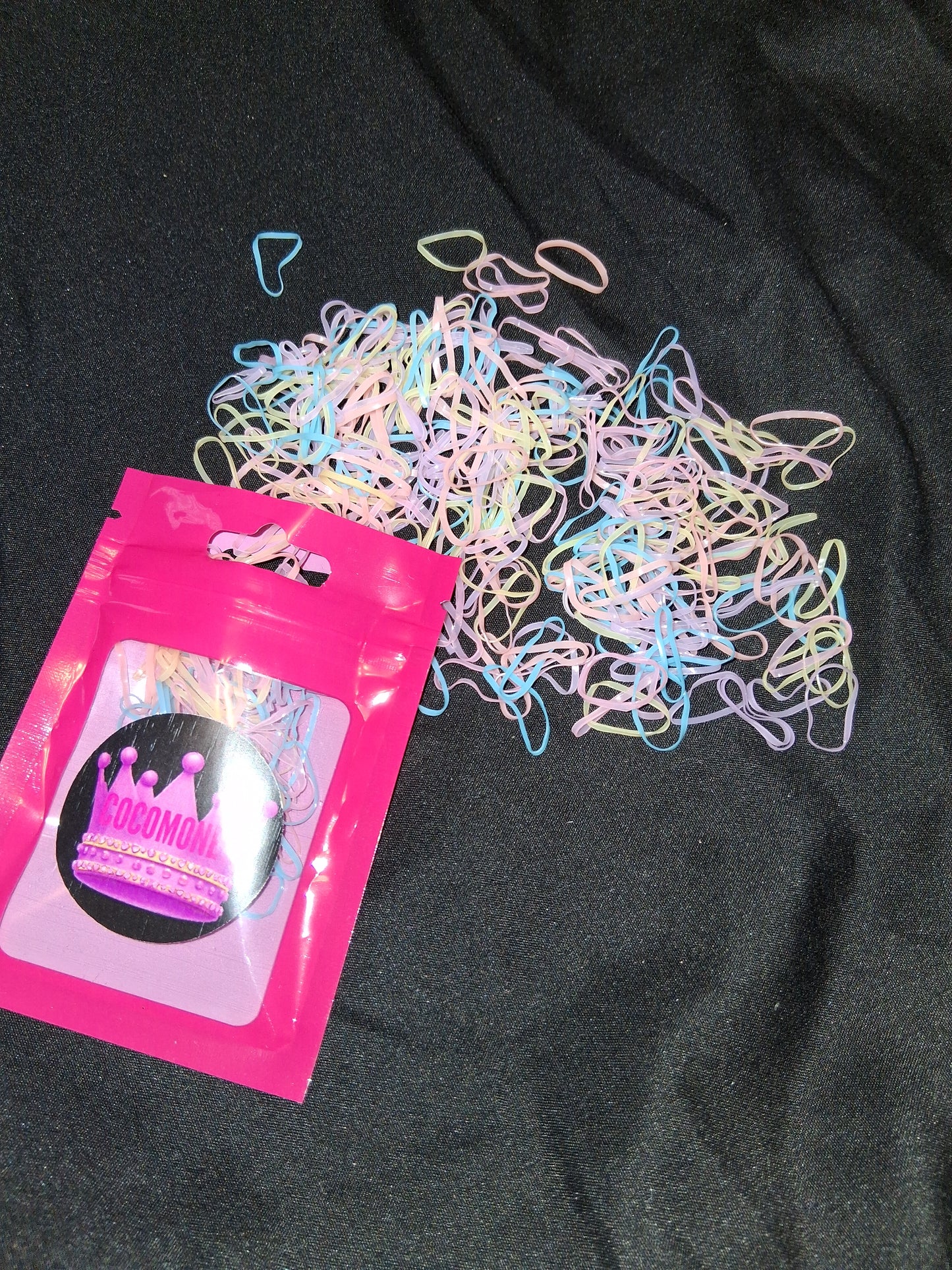 COCOMONEY HAIR RUBBER BANDS MULTICOLOR PLASTIC