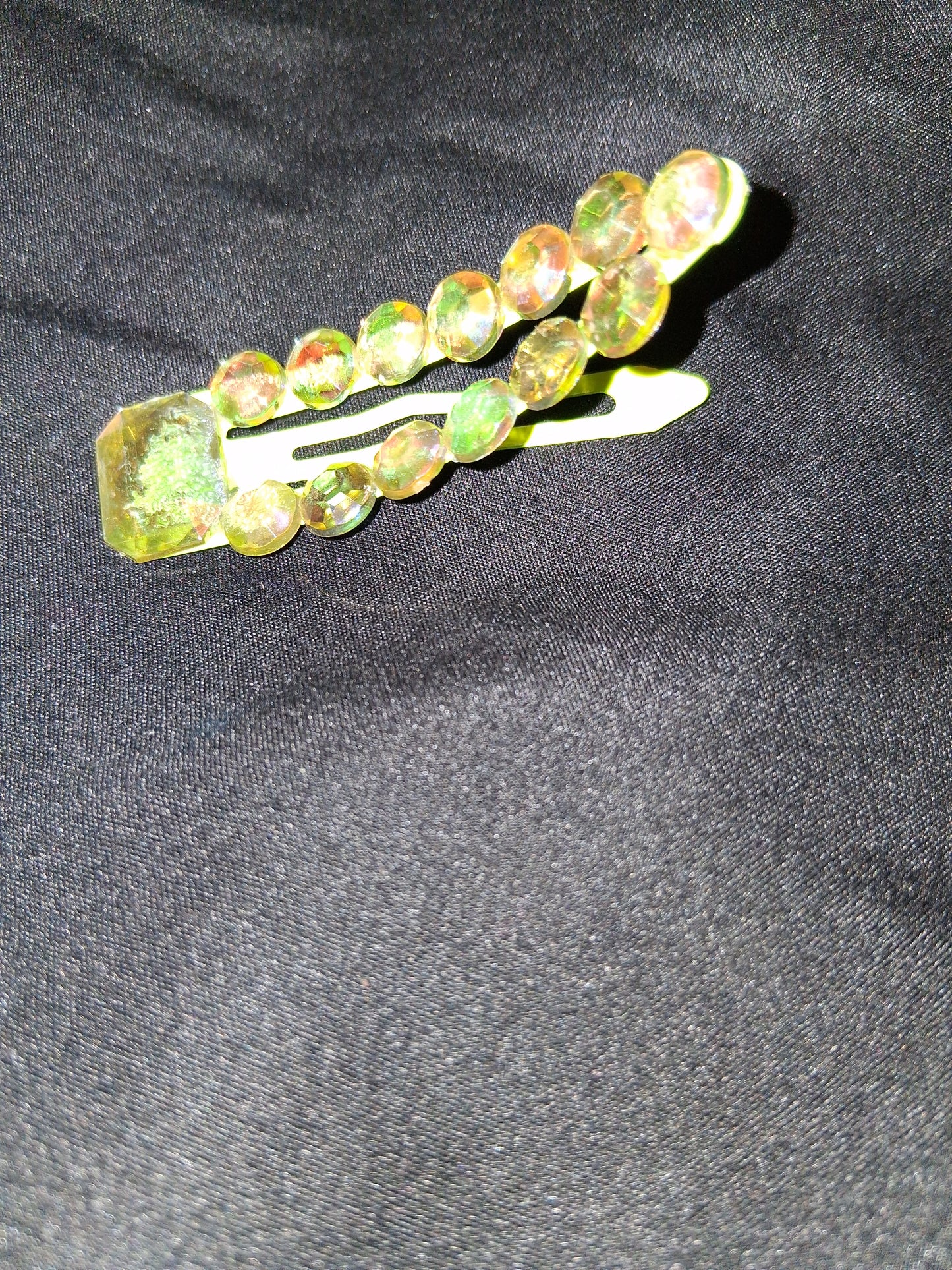COCOMONEY HAIR CLIP 3INCH CUSTOM 1 OF A KIND PIECE with gemstones