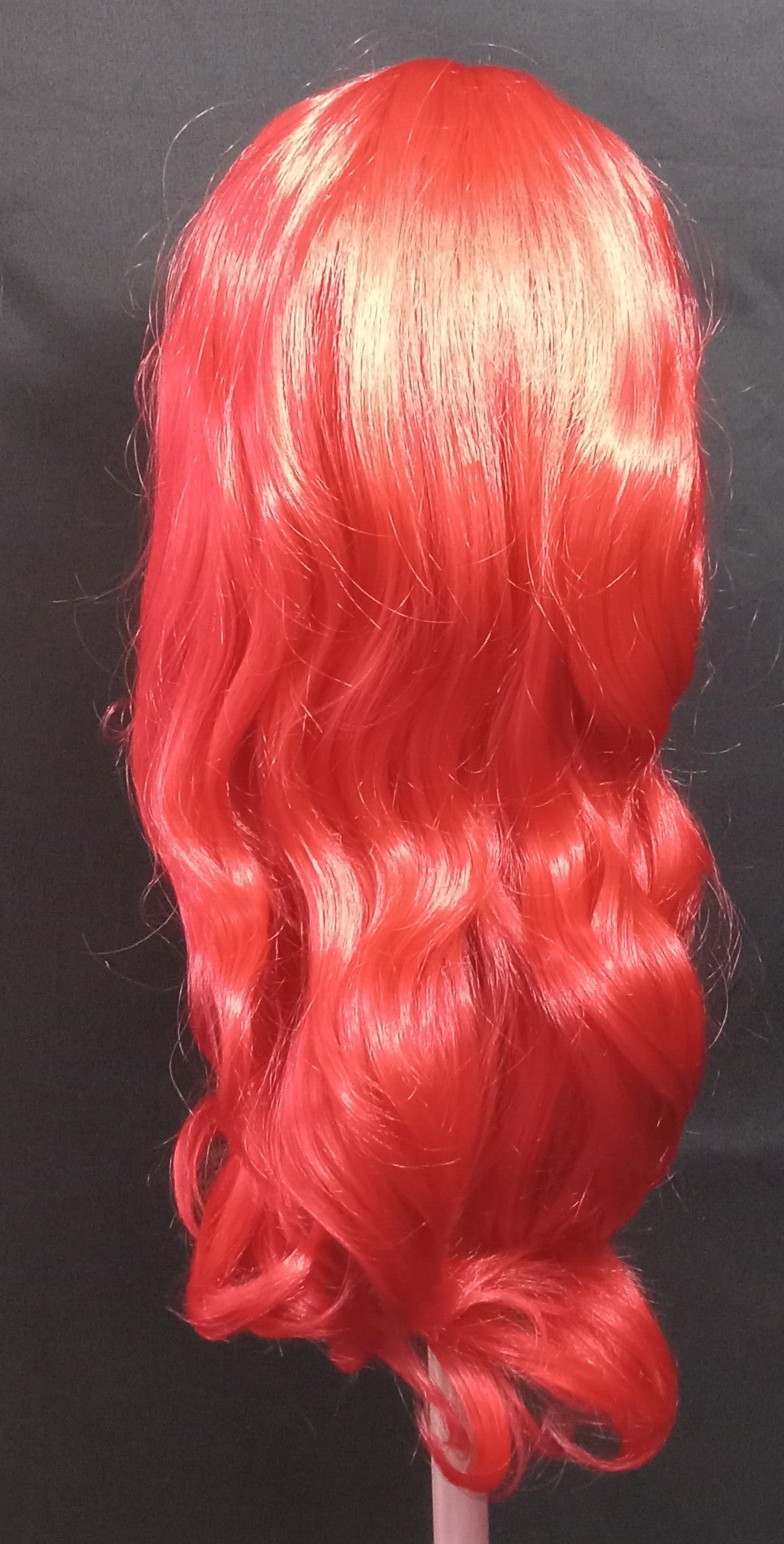 COCOMONEY WIG RED LONG WAVY STRAIGHT SYNTHETIC