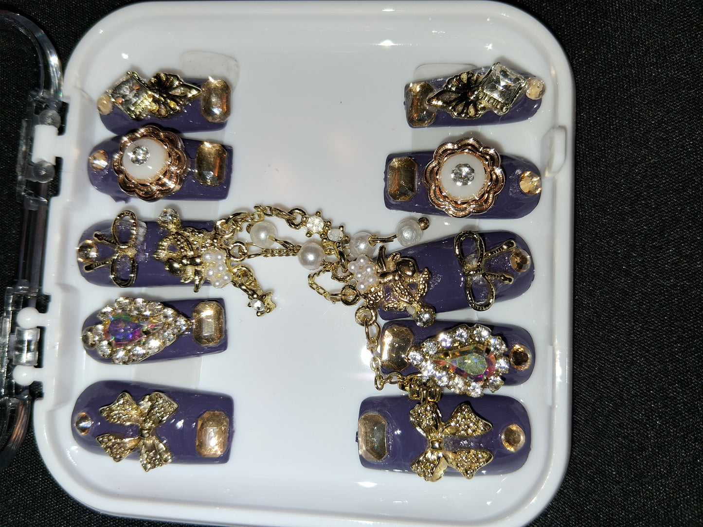 COCOMONEY NAILS CUSTOM ONE OF A KIND PIECES WITH NAIL BAG AND FREE GIFTS ACRYLIC