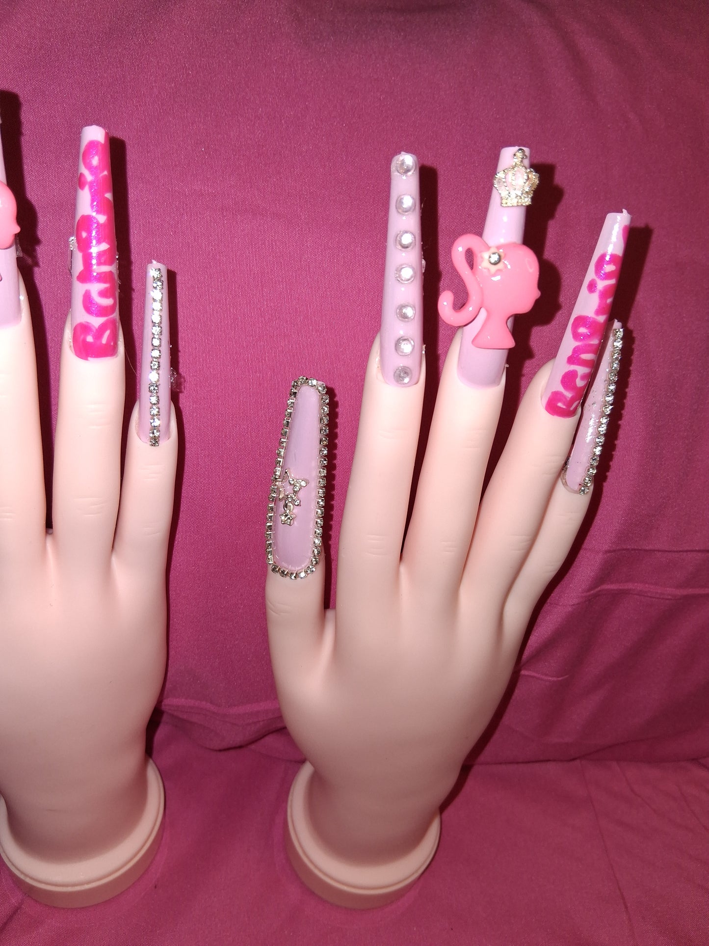 COCOMONEY NAILS CUSTOM 1 OF 1 GLUE ON PRESS ON COMES WITH FREE GIFTS #o31