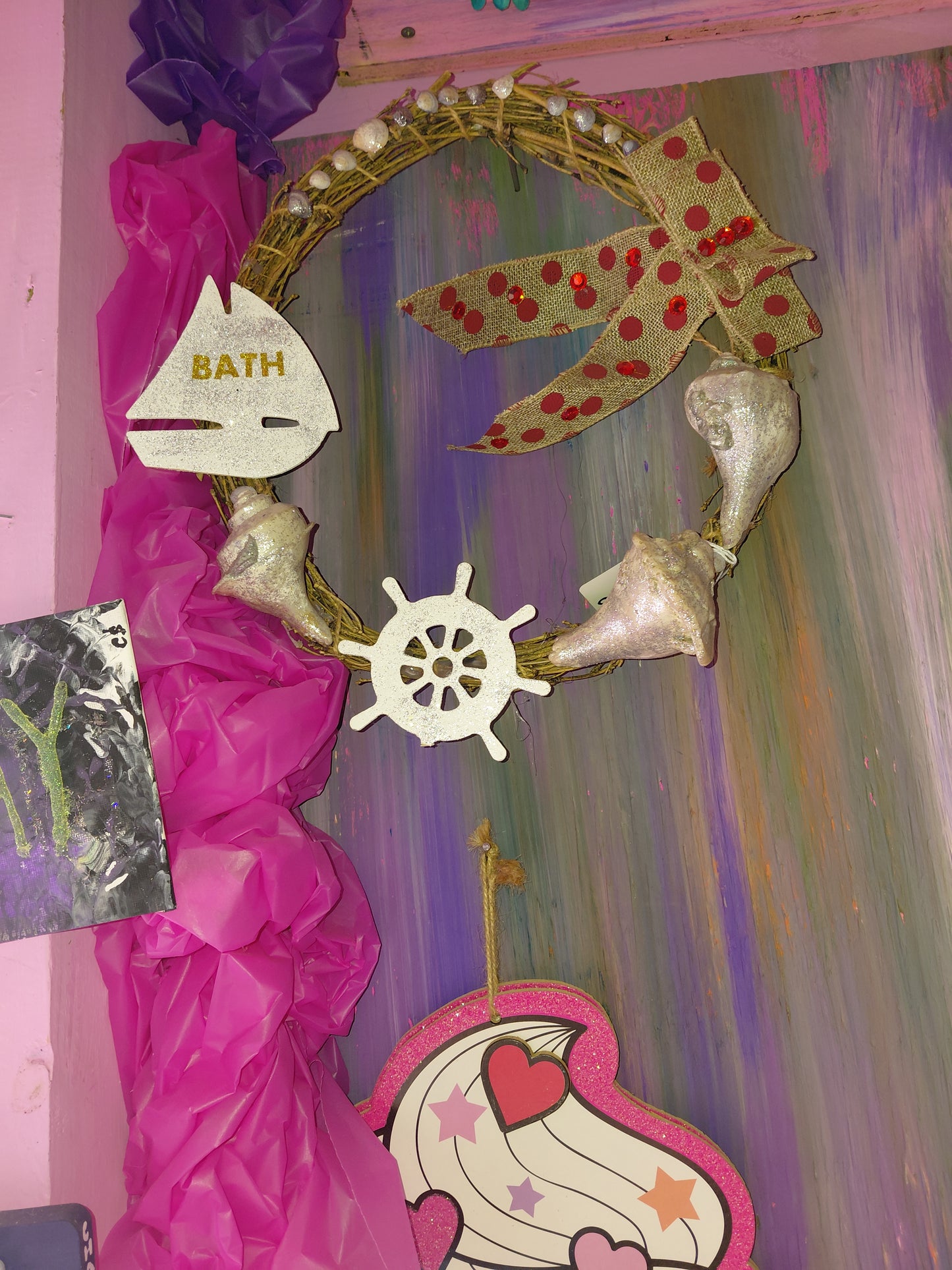 COCOMONEY ART Wreath 1 OF 1 CUSTOM PIECE wood material