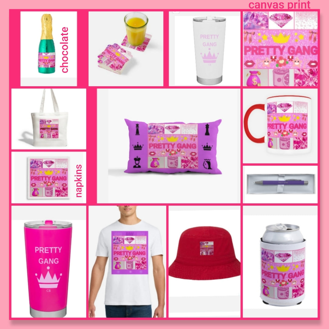 Pretty Gang merch by Cocomoney choose number beside product you want