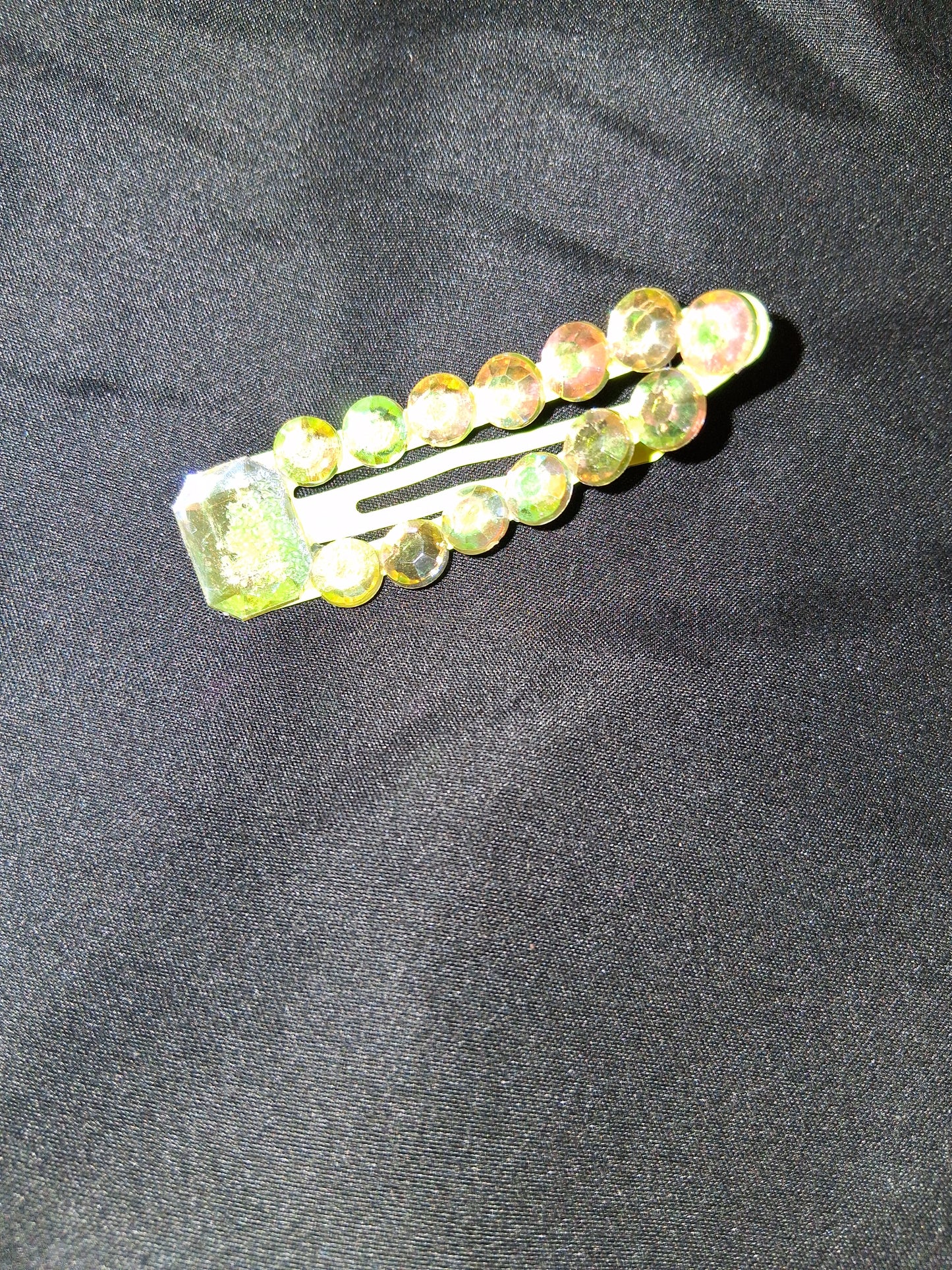 COCOMONEY HAIR CLIP 3INCH CUSTOM 1 OF A KIND PIECE with gemstones