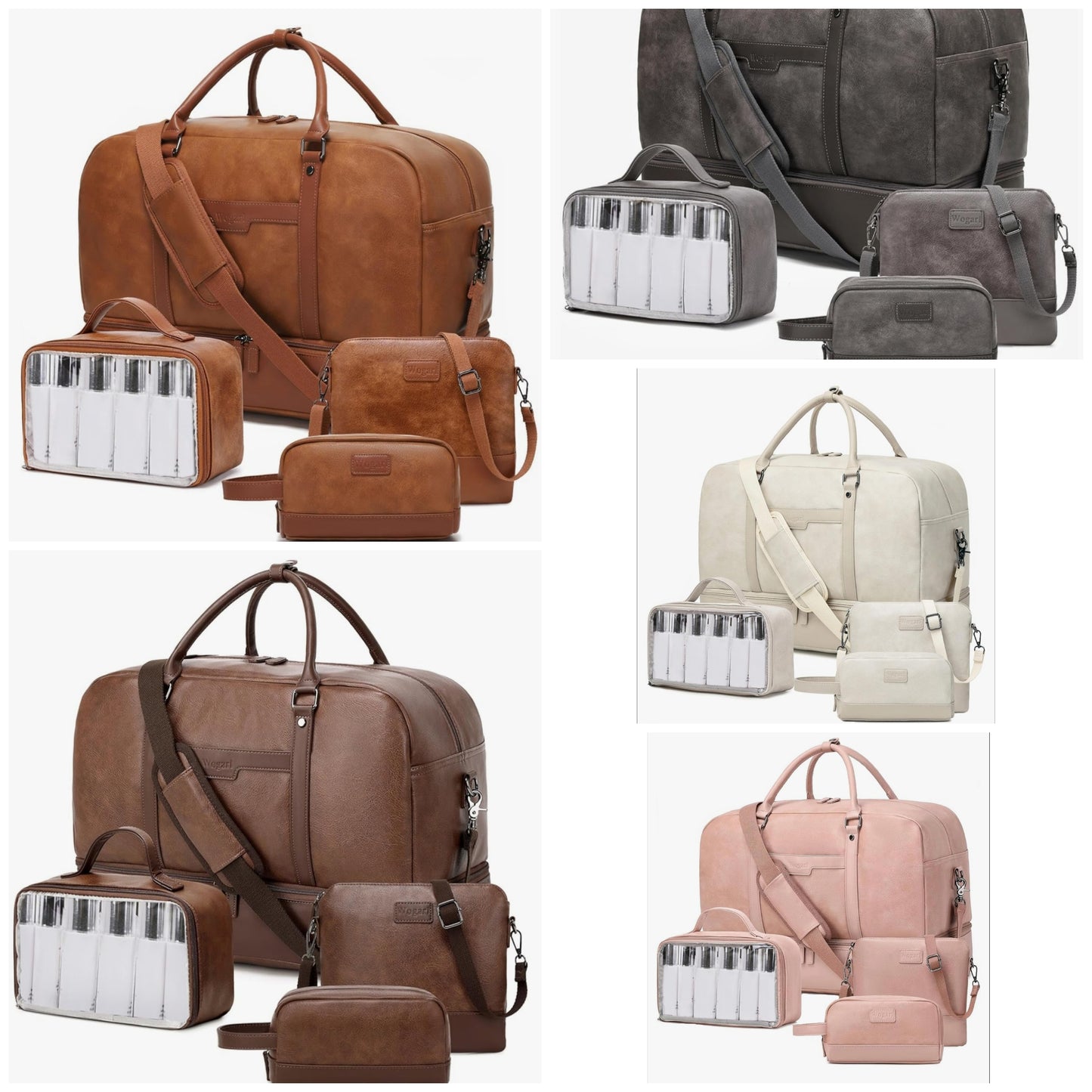 Weekender Bag for Women Men Large Overnight Bag Travel Duffel Bag with Shoe Compartment Toiletry Satchel Bag Carry On Bag Fit 21" Laptop