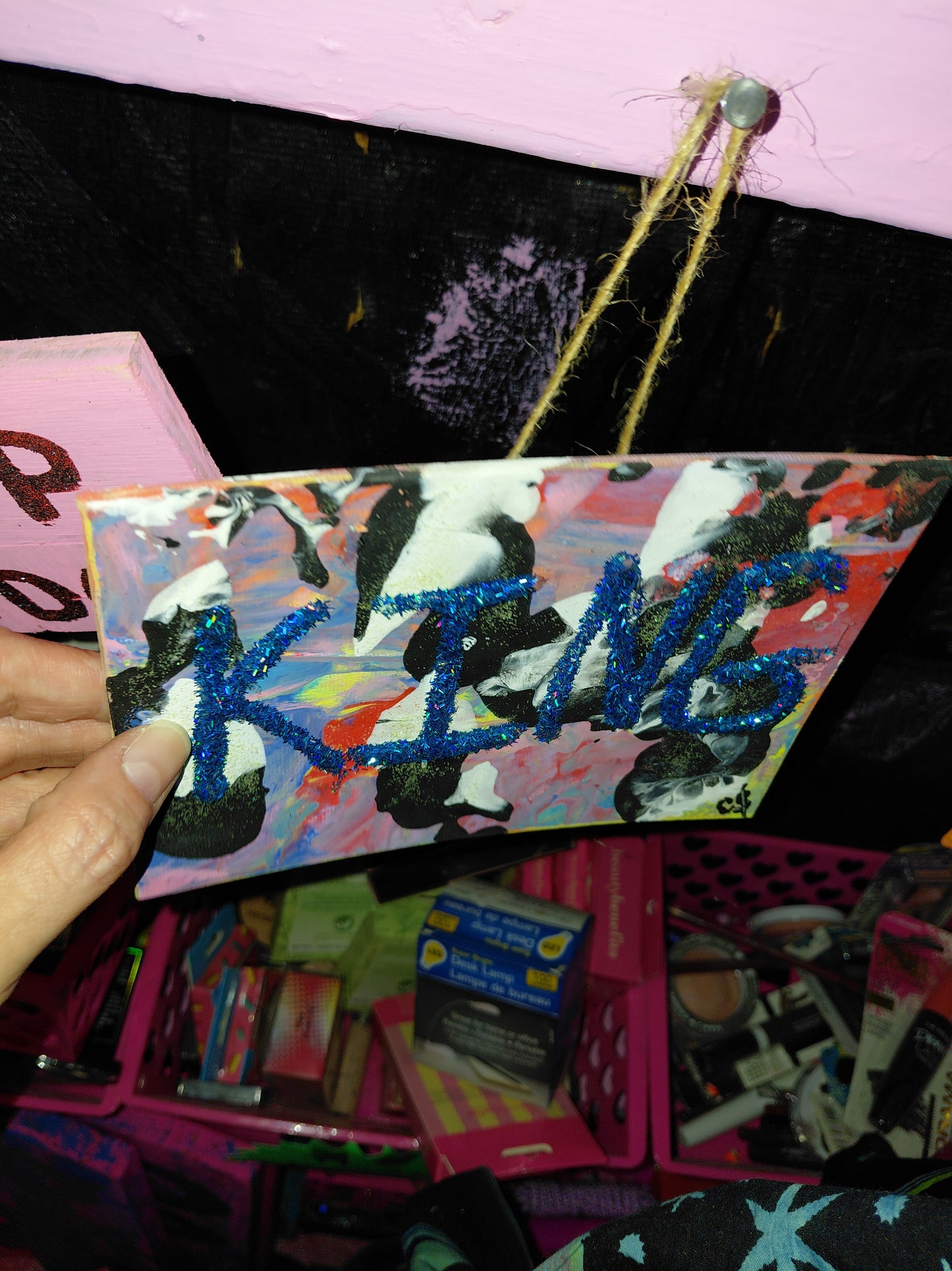 COCOMONEY ART King bling 1 OF 1 CUSTOM PIECE BY COCOMONEY painting on canvas