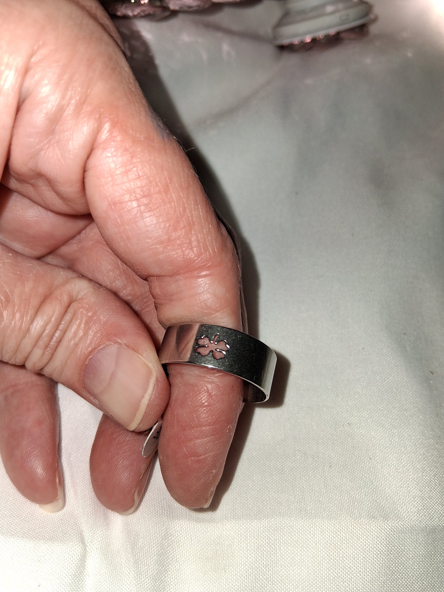 Mens stainless steel ring size 10