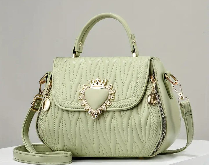 COCOMONEY HANDBAG PURSES QUEEN HEART DESIGN