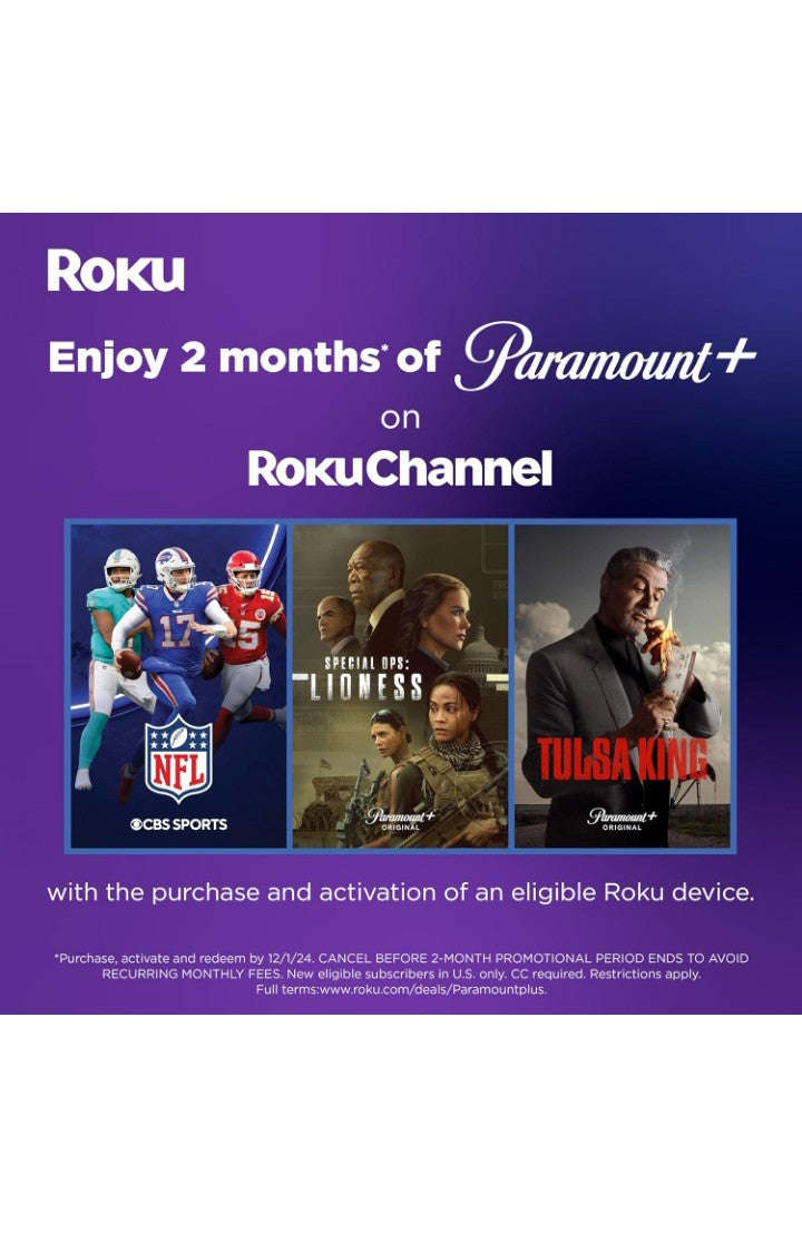 55-Inch Roku Smart TV - 4K Select Series HDR RokuTV Enhanced Voice Remote, Brilliant 4K Picture, Automatic Brightness, & Seamless Streaming - Flat Screen LED Television with Movies & Shows