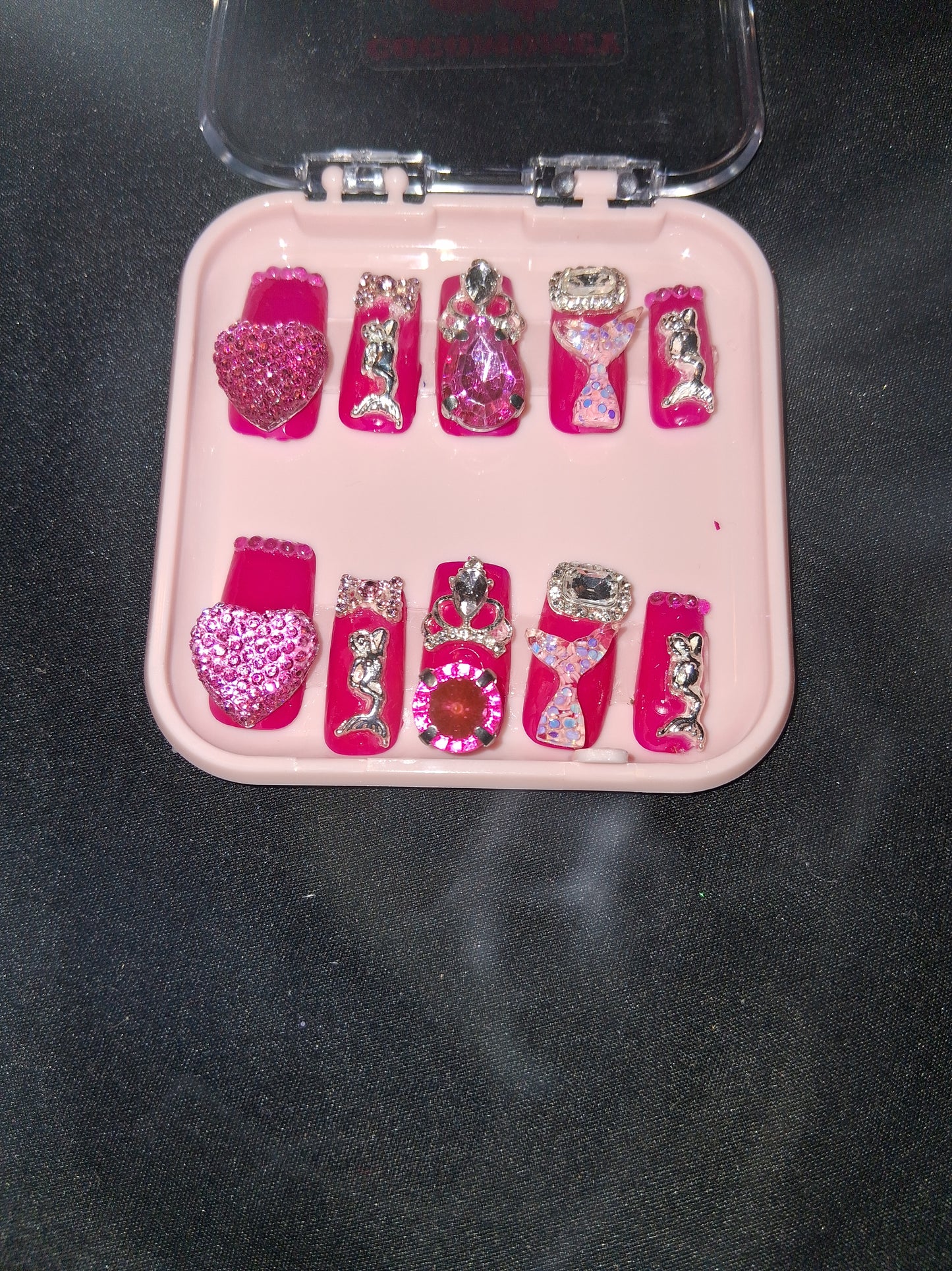 COCOMONEY NAILS CUSTOM 1 OF A KIND PIECES ACRYLIC COMES WITH FREE GIFTS