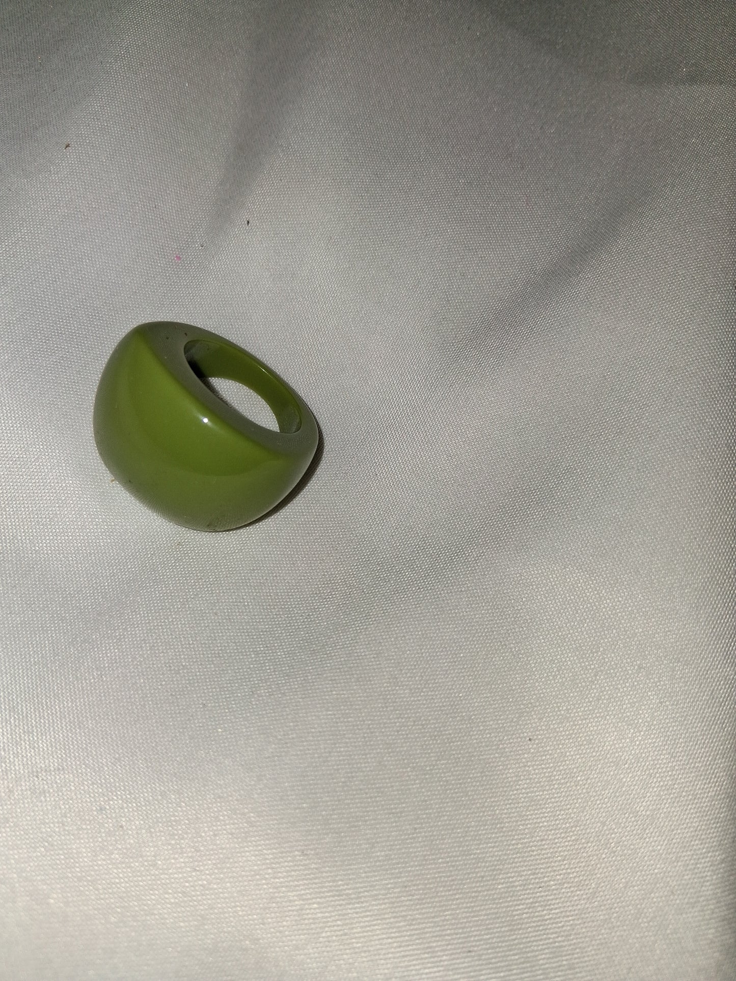 Green costume ring COCOMONEY resin