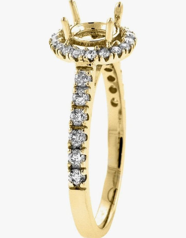 COCOMONEY 14K Yellow Gold 1.74 cttw Floating Diamond Ring, Size 6