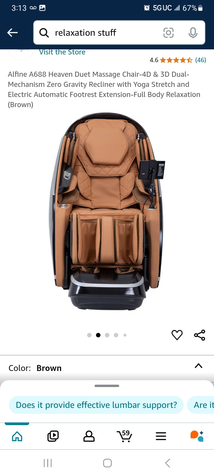 Heaven Duet Massage Chair-4D & 3D Dual-Mechanism Zero Gravity Recliner with Yoga Stretch and Electric Automatic Footrest Extension-Full Body Relaxation