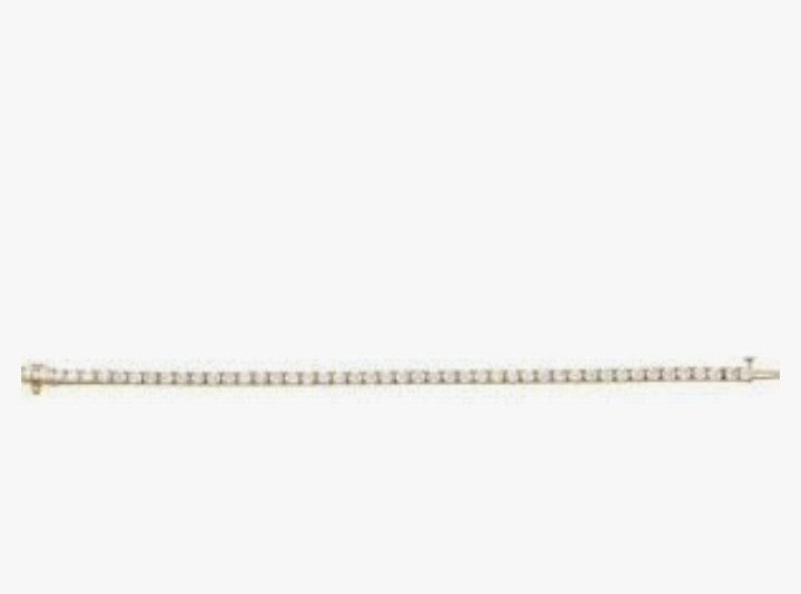 COCOMONEY 18k Yellow Gold 7.00 Ct Round Diamond (SI1/G-H) Line Tennis Bracelet