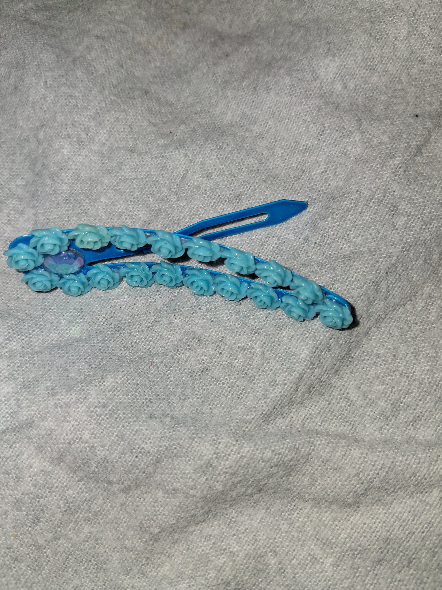 COCOMONEY HAIR CLIP 3INCH CUSTOM 1 OF A KIND PIECE with gemstones