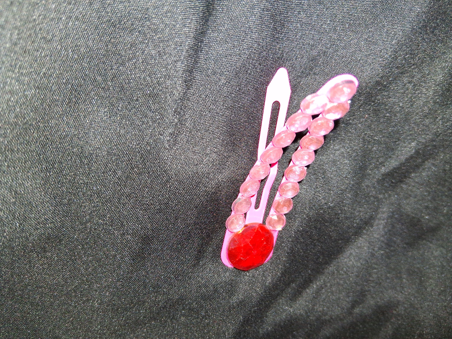 COCOMONEY HAIR CLIP 3INCH CUSTOM 1 OF A KIND PIECE with gemstones