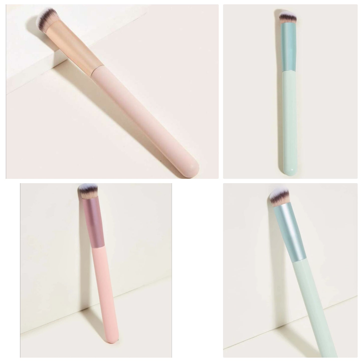1pc Concealer Brush, Wooden, Professional, Neutral, Makeup Brush, Blending Brush, At Home Or On-The-Go