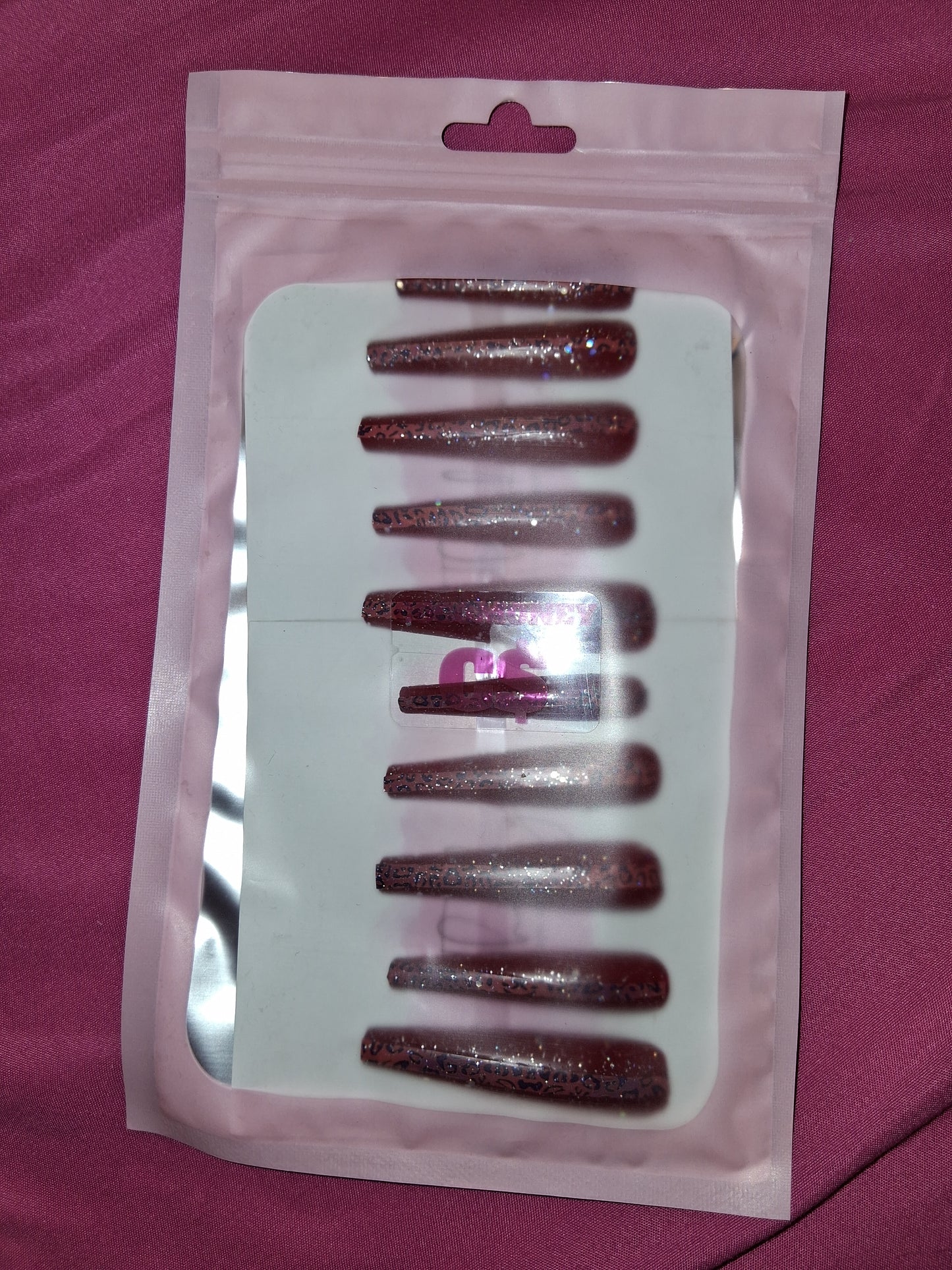COCOMONEY NAILS CUSTOM 1 OF 1 GLUE ON PRESS ON COMES WITH FREE GIFTS #g5