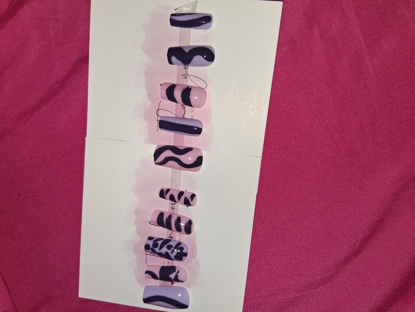 COCOMONEY NAILS CUSTOM 1 OF 1 GLUE ON PRESS ON COMES WITH FREE GIFTS #g14