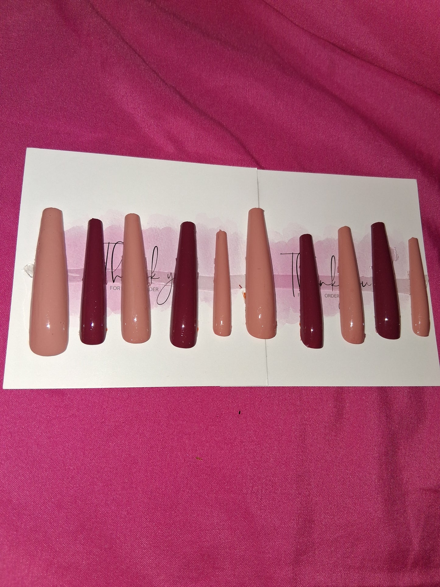 COCOMONEY NAILS CUSTOM 1 OF 1 GLUE ON PRESS ON COMES WITH FREE GIFTS #g12