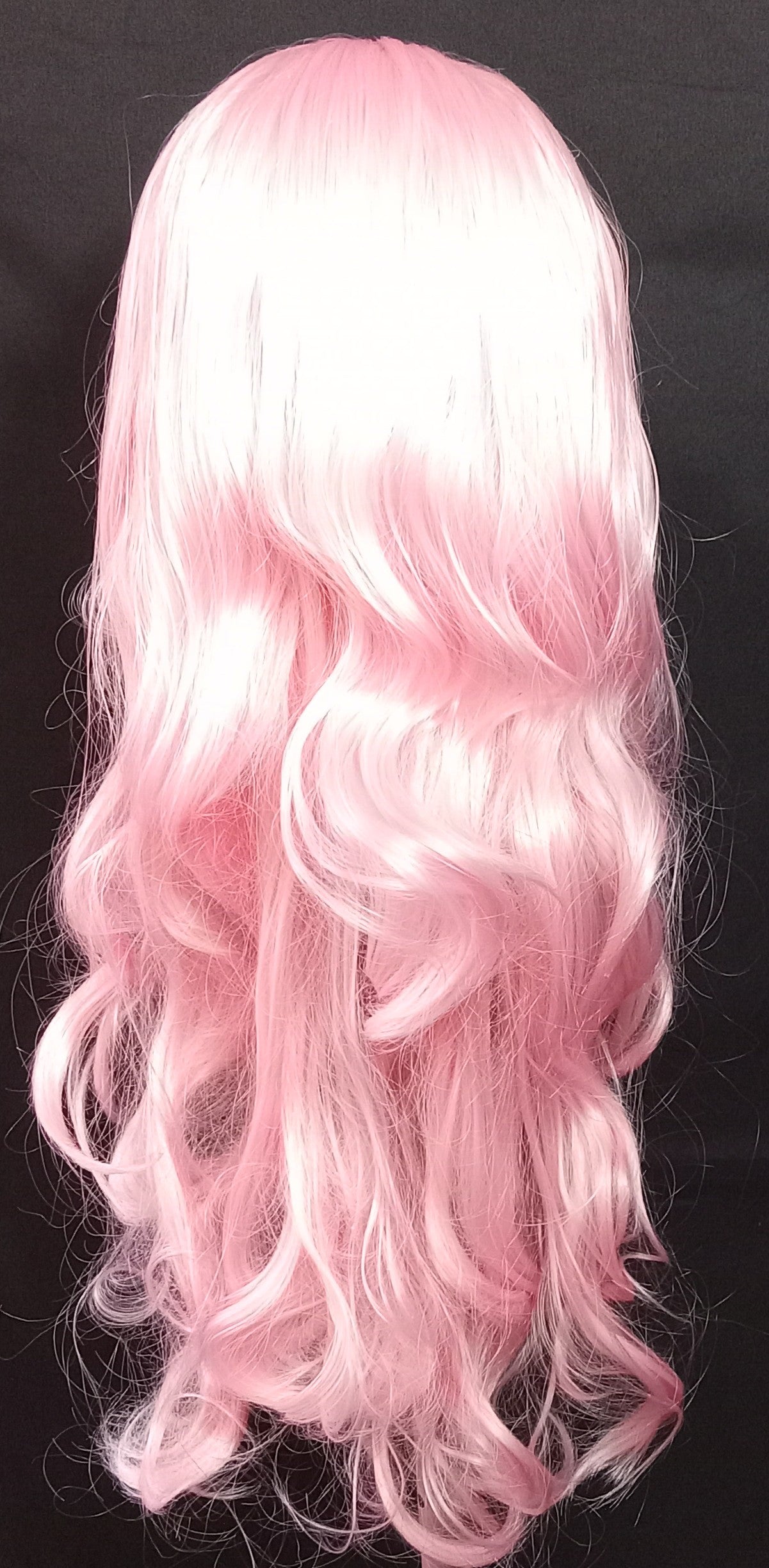 COCOMONEY WIG LONG PINK WAVY SYNTHETIC